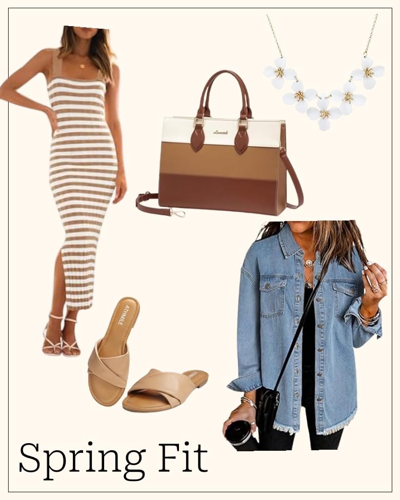 Spring outfits that will make a statement this spring! From comfy, to classy, to businesses casual this list has something for everyone! cover photo collage