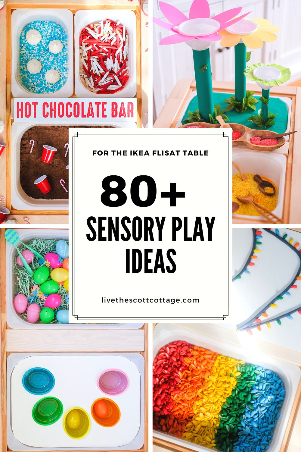 Indoor sensory activities cover photo collage