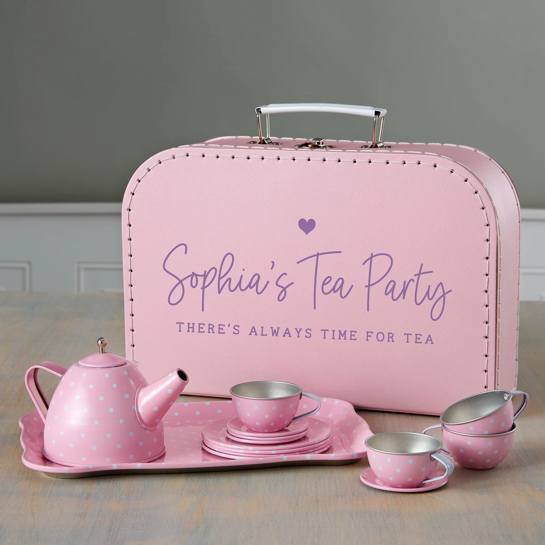 Baby Shower Tea Party Gift Basket cover photo collage