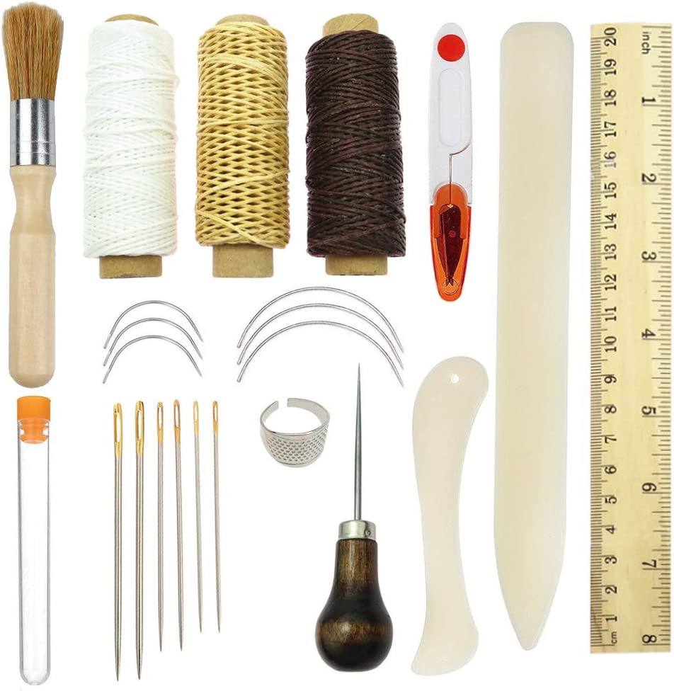 Bookbinding supplies cover photo collage