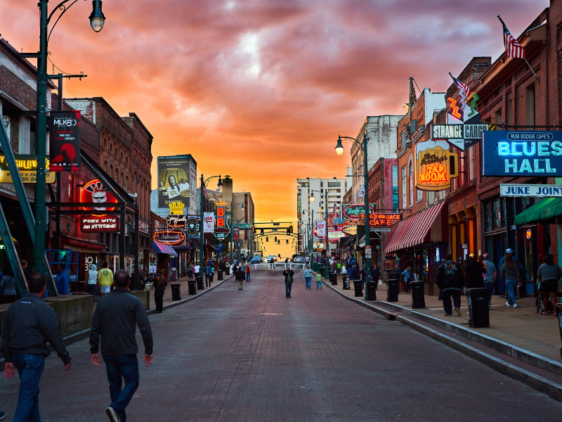 Walking in Memphis, with my feet up and down Beale! cover photo collage