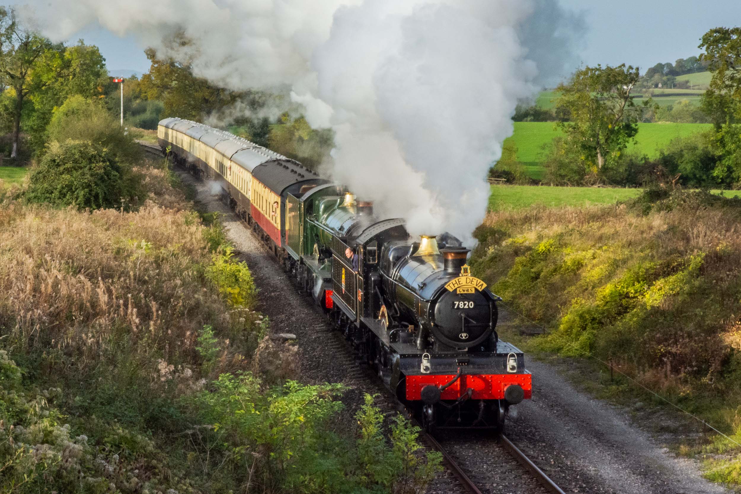 UK heritage steam railways cover photo collage