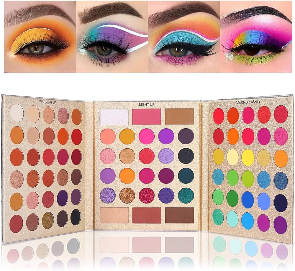 Meteor Shower Editorial Makeup Look - Look 2 cover photo collage