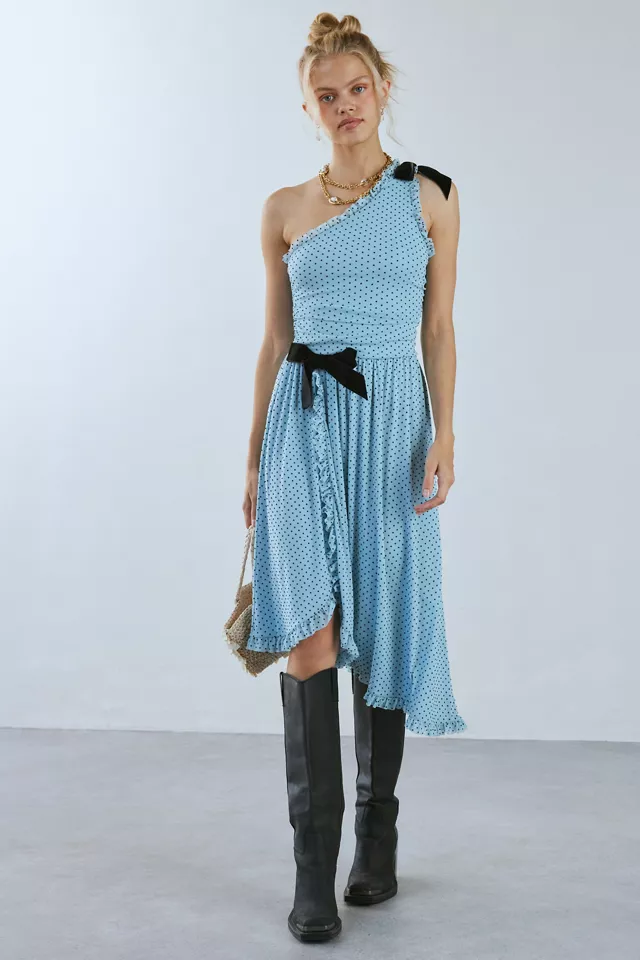 sachin and babi light blue dress Embroidered Dress / Laura for Topshop / Laura Lees / Red / Black / Modern  Vintage / Size L