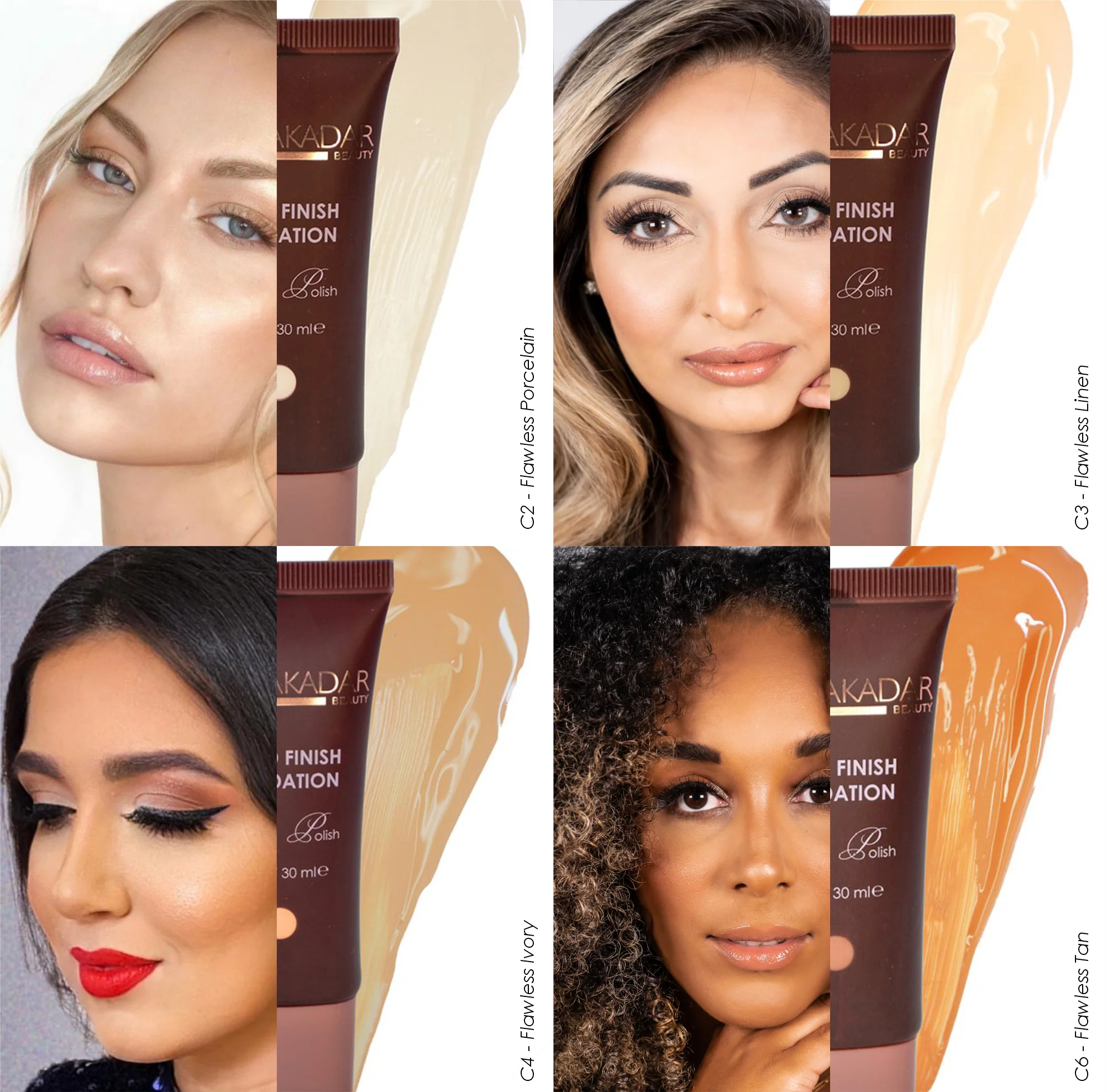 Make up for caramel skin tones cover photo collage