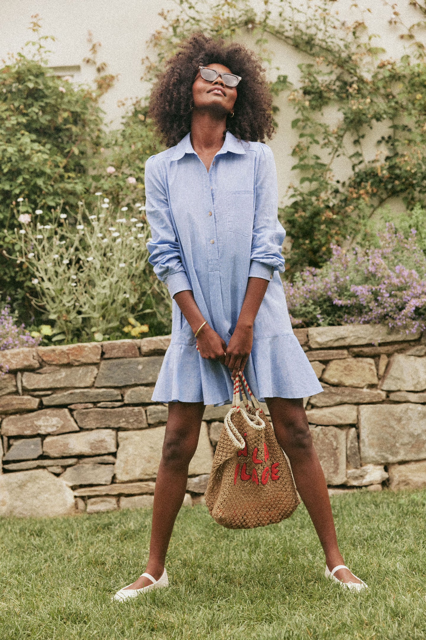 chambray callahan shirt dress Tuckernuck Chambray Callahan Shirt Dress Chambray / L