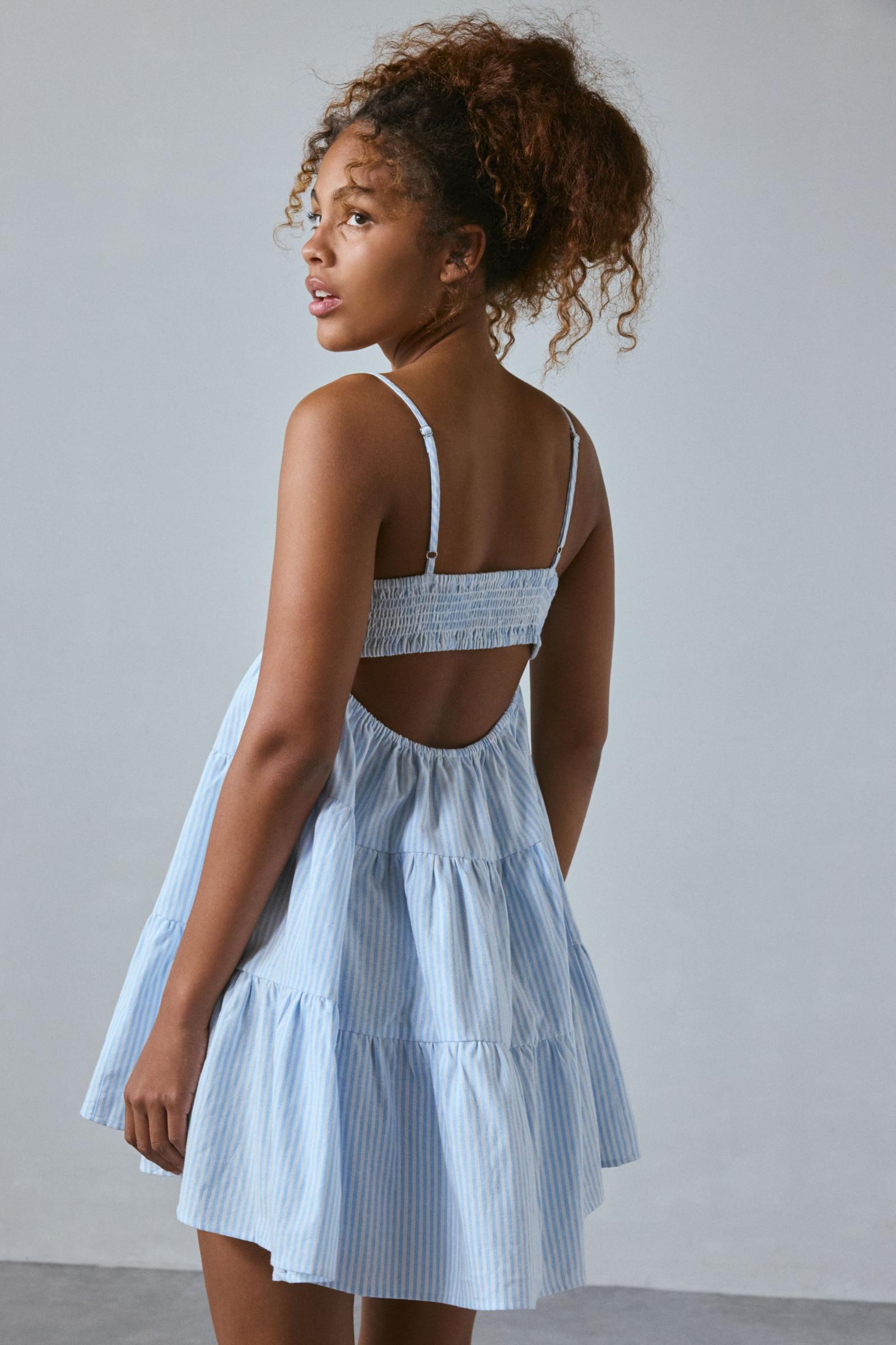 kimchi blue zosia tiered babydoll mini dress Kimchi Blue Zosia Tiered Babydoll Mini Dress in Pink