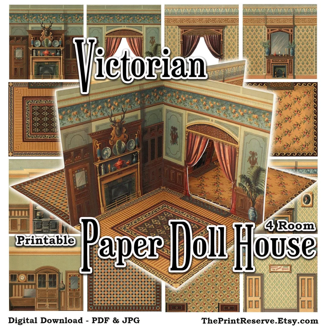 Dollhouse Printables cover photo collage