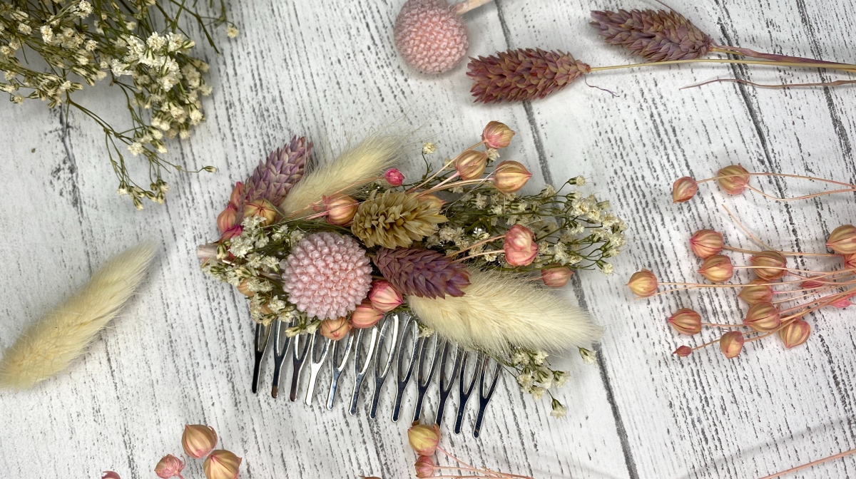 Let’s Make A Flower Comb!! cover photo collage