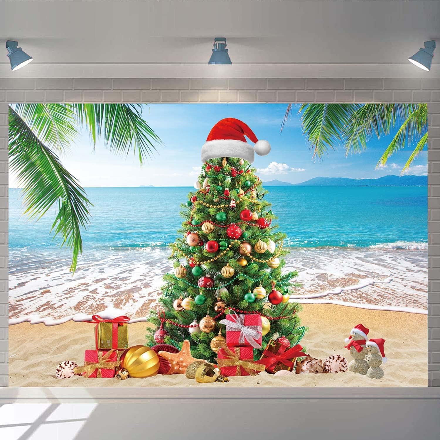 Beachy Coastal Christmas Tree Ideas cover photo collage