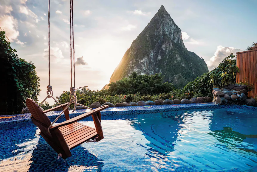 St. Lucia Travel & Adventure Guide cover photo collage