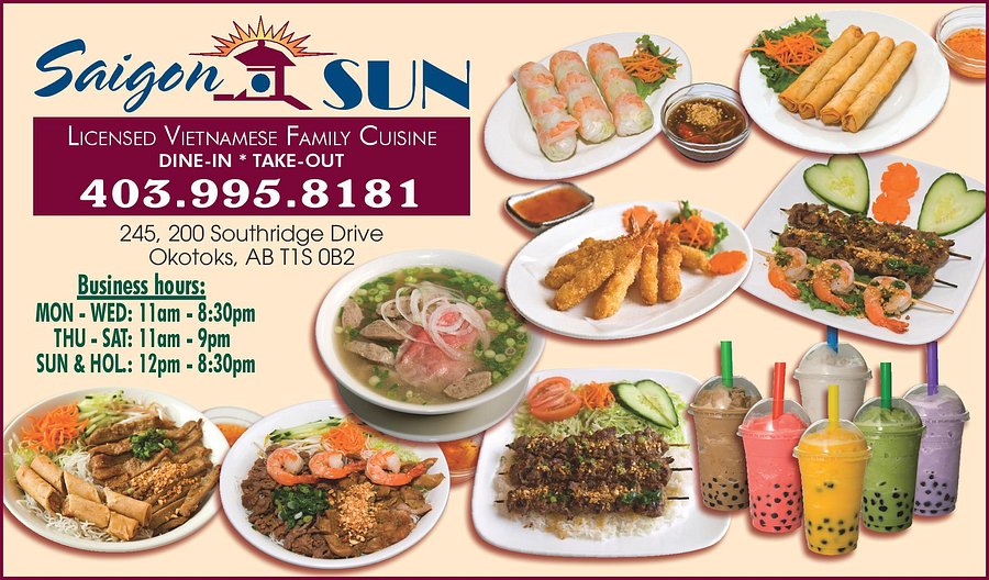 Places I love to eat in Okotoks cover photo collage