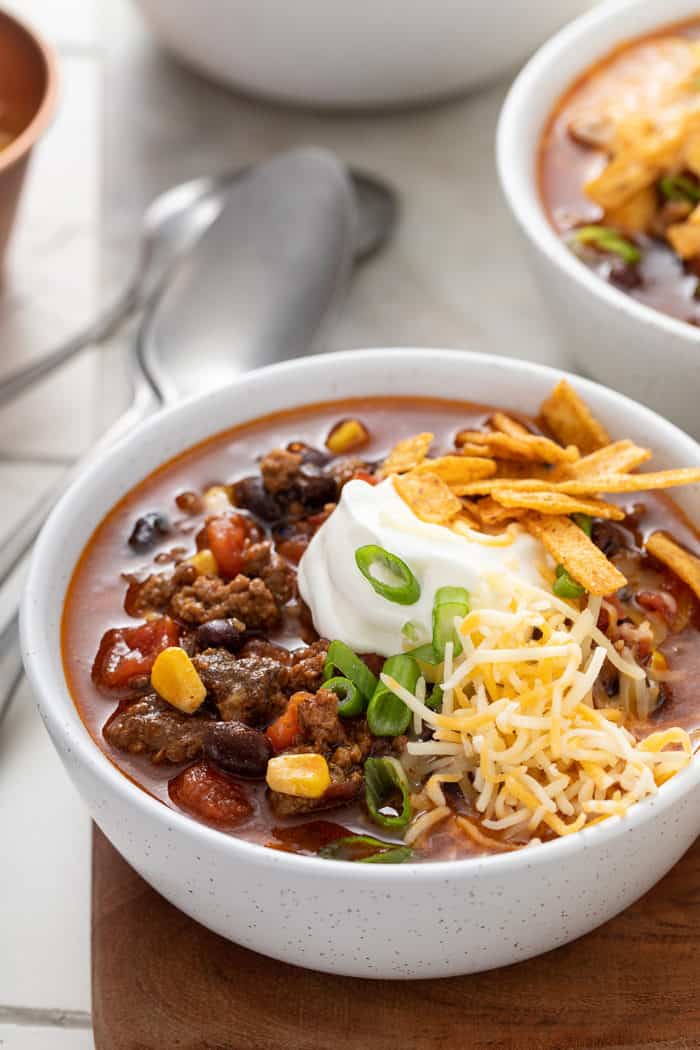 Crockpot Taco Soup Recipe cover photo collage