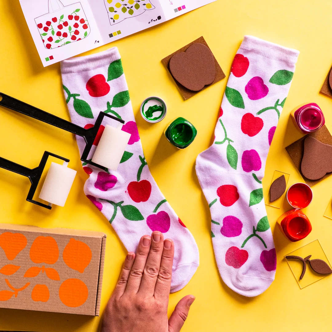 DYI Textile Block Printing cover photo collage