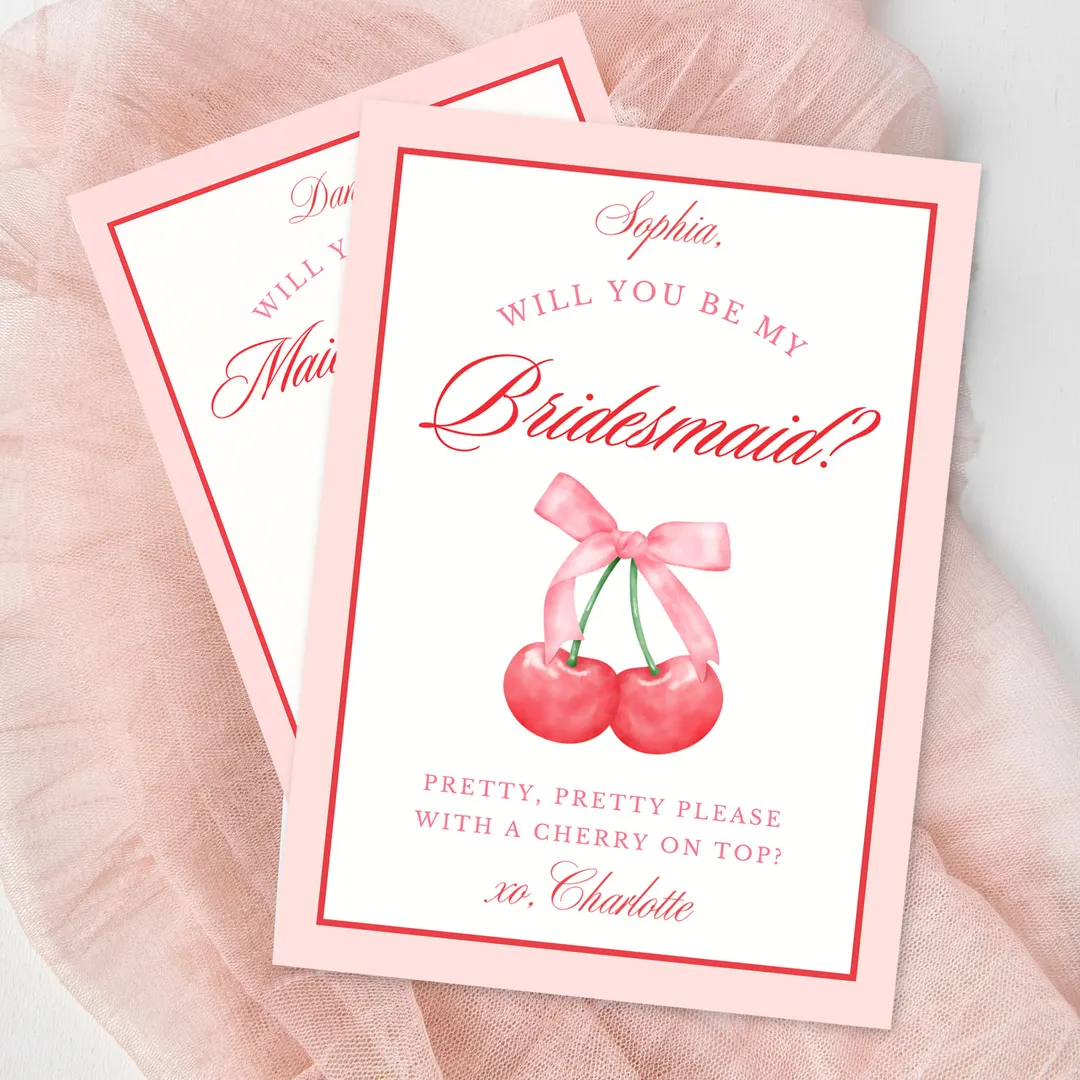 Build a Bridesmaid Proposal Box: Cherry on Top cover photo collage