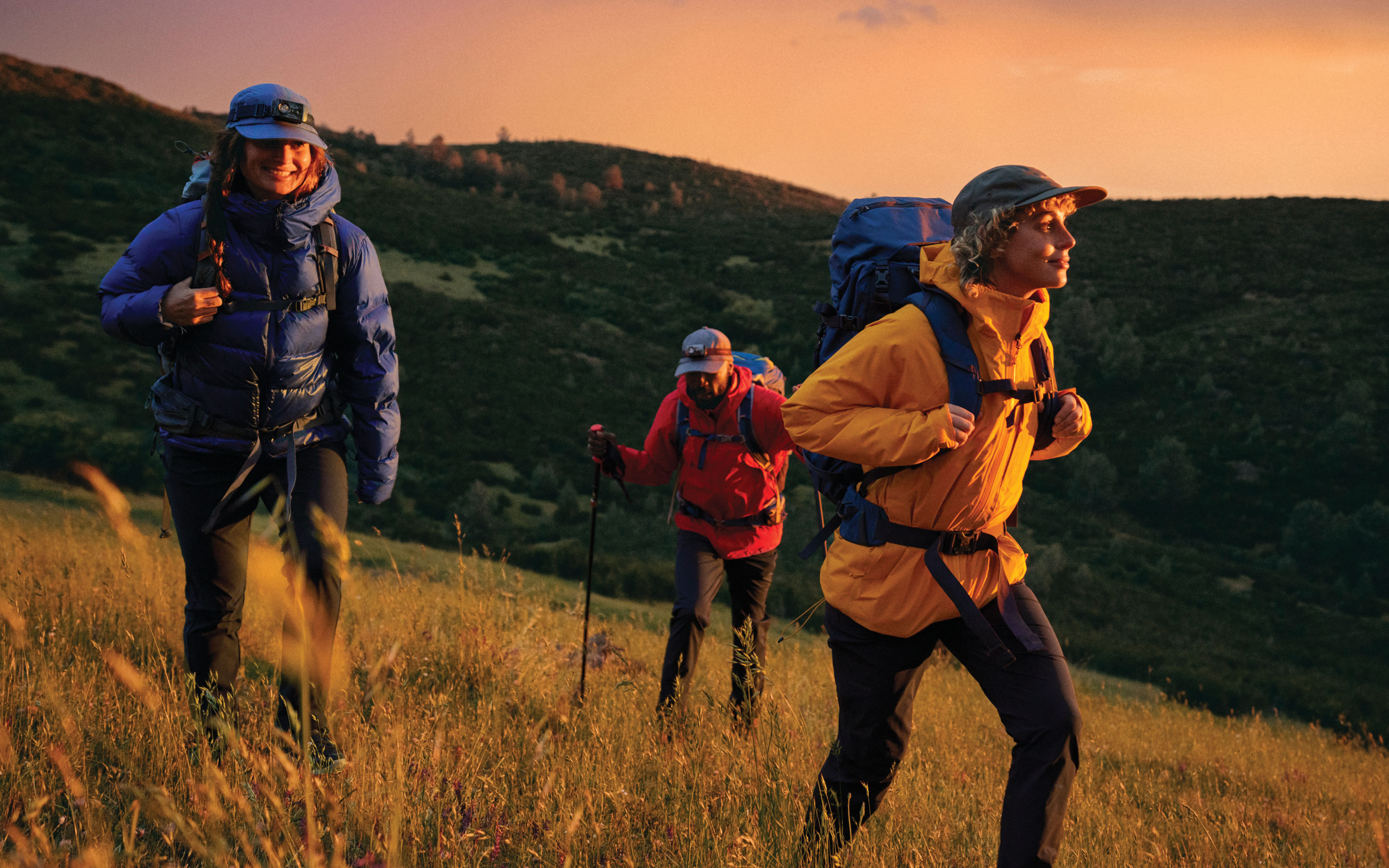 Outdoor essentials and camping gear cover photo collage