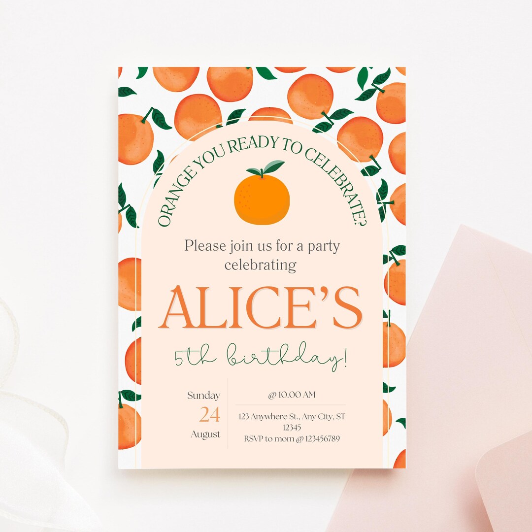 Little Cutie/Orange Theme Cake & Punch Party cover photo collage