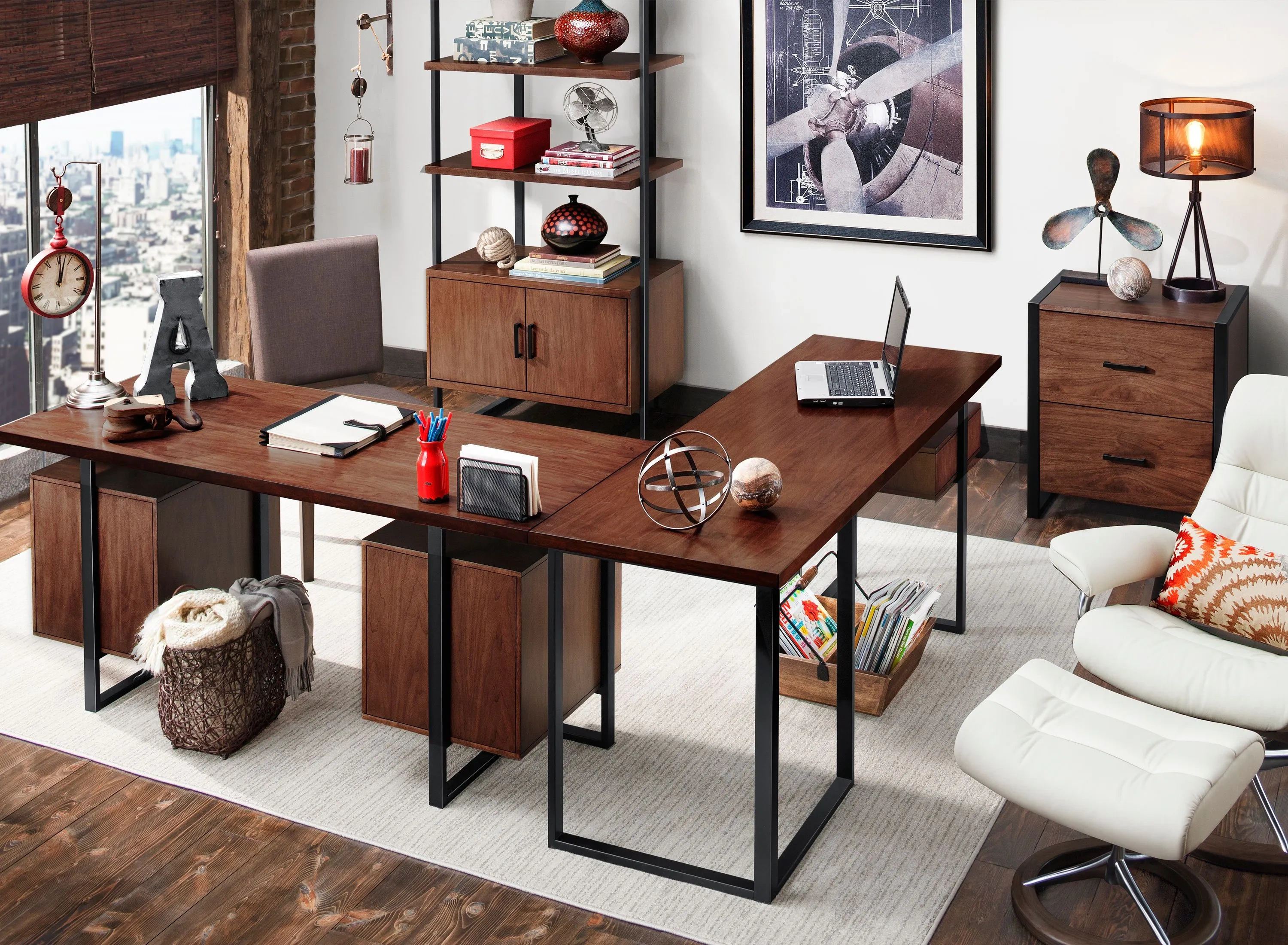 Building my perfect home office cover photo collage