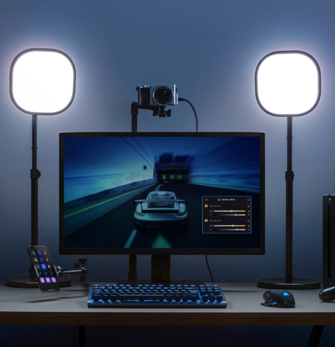 Cozy Office Setup 🖤💖💜 Art & Gaming cover photo collage