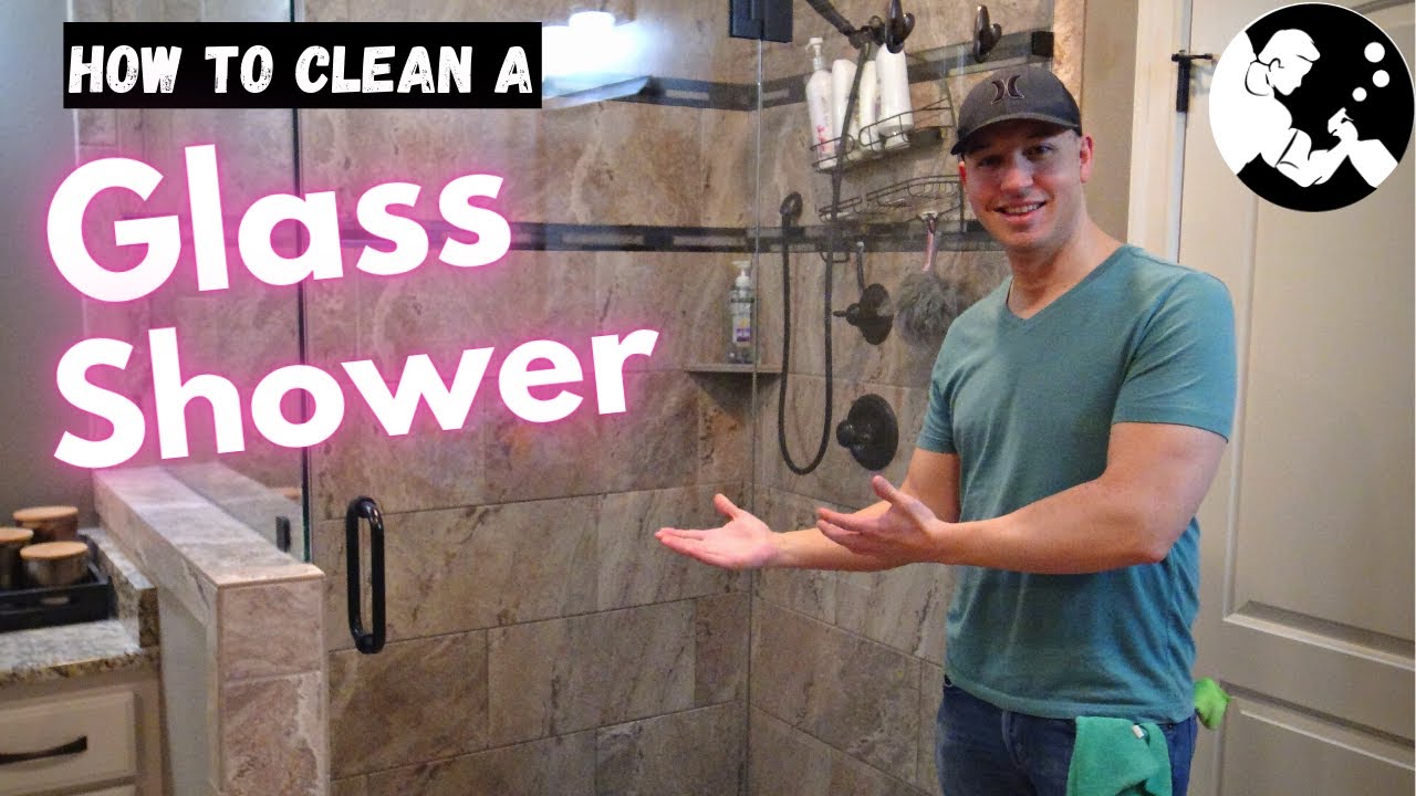 How to Clean Glass Showers (& keep them clean!) cover photo collage