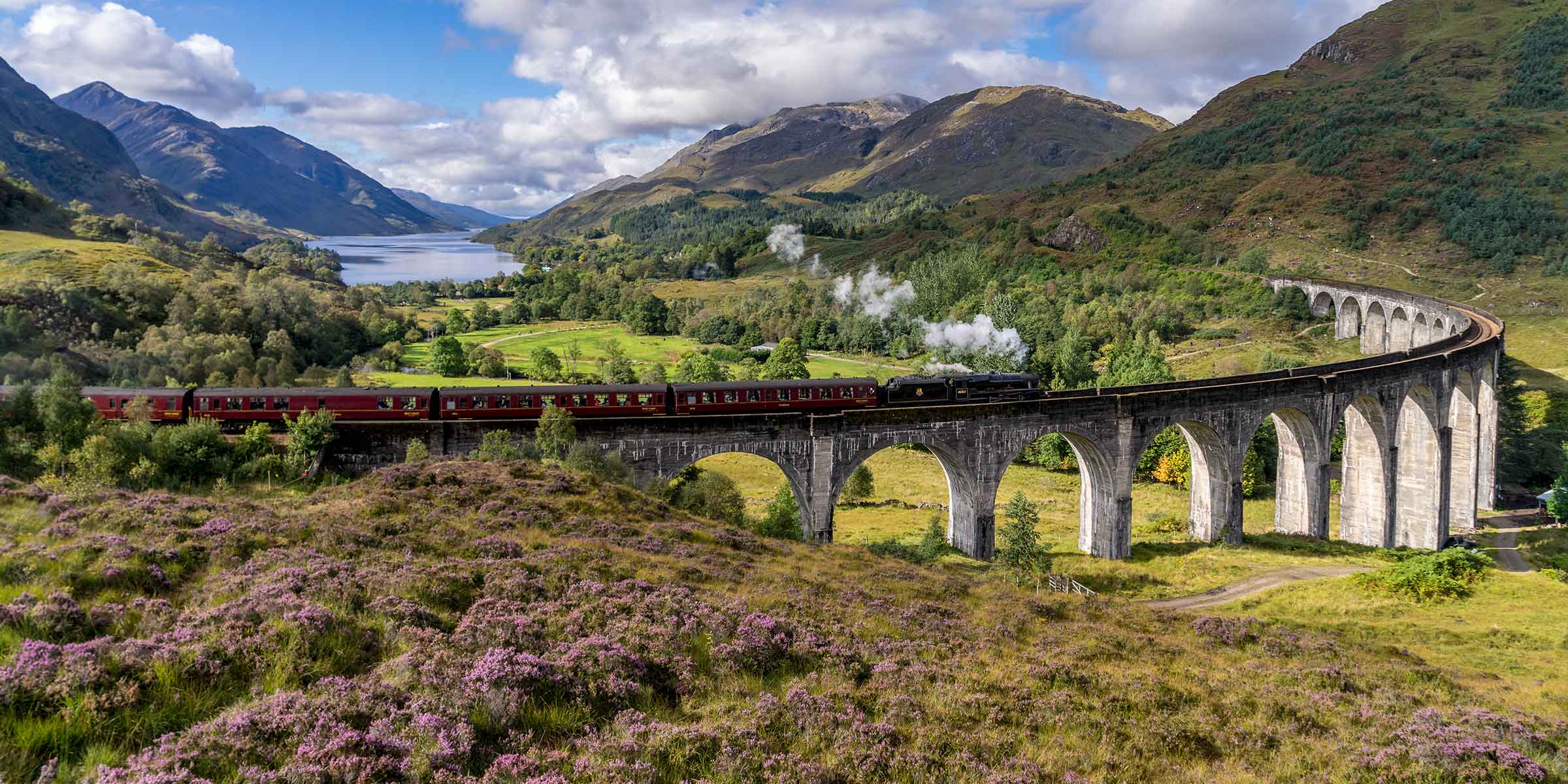 Jacobite Steam Train, Scotland aka Harry Potter Train and Hogwarts Express cover photo collage