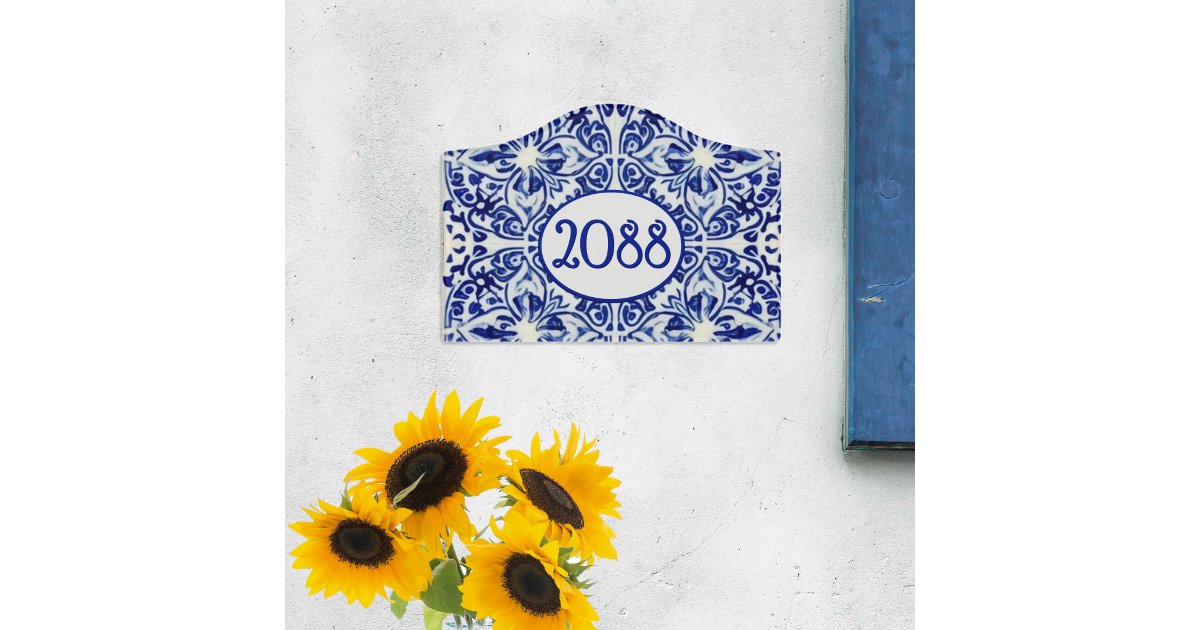 Customized vintage tile and print doormats and door signs add an elegant touch cover photo collage