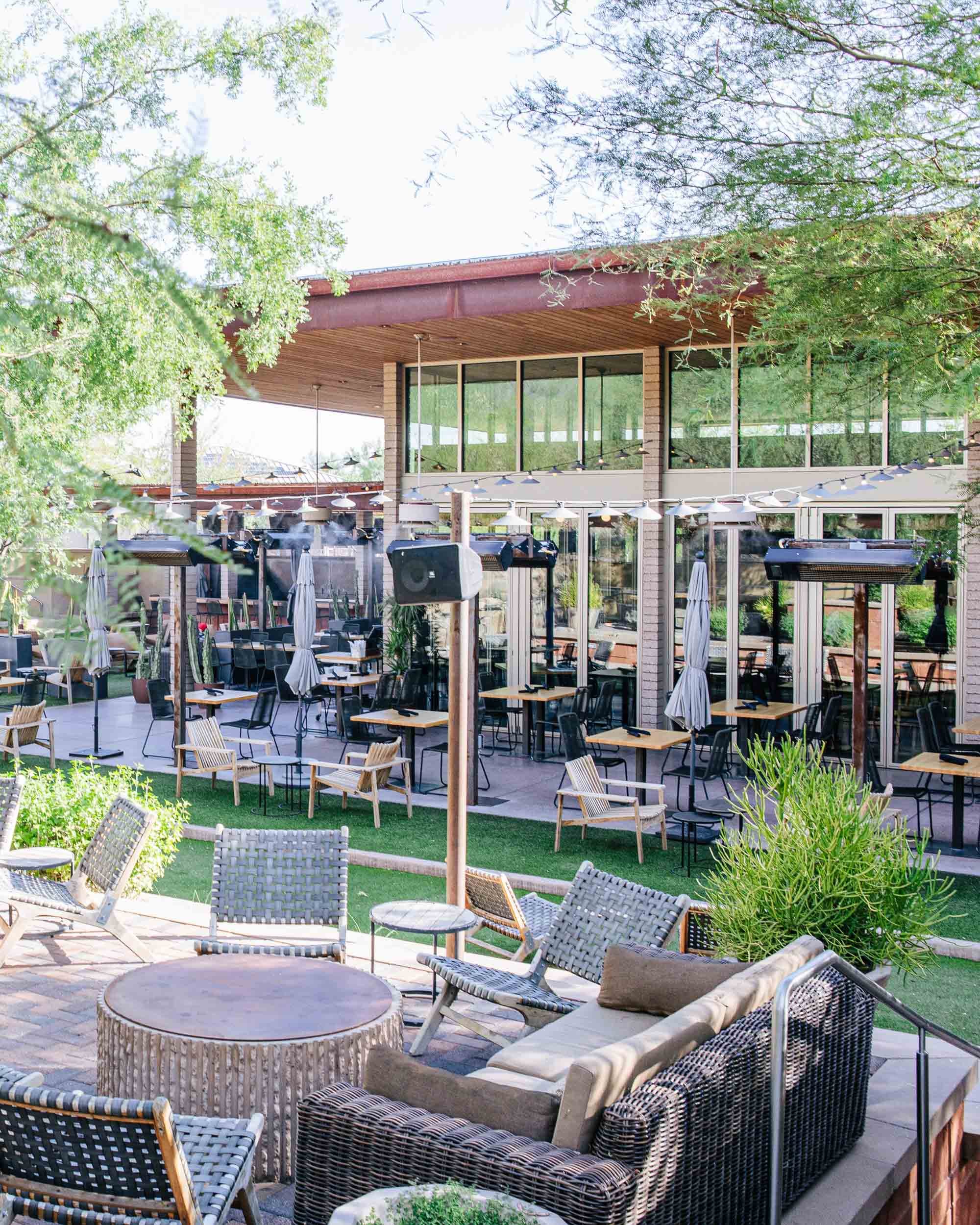 Outdoor dining in Scottsdale cover photo collage