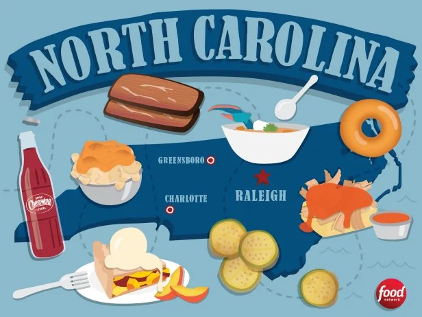 Tastes of North Carolina cover photo collage