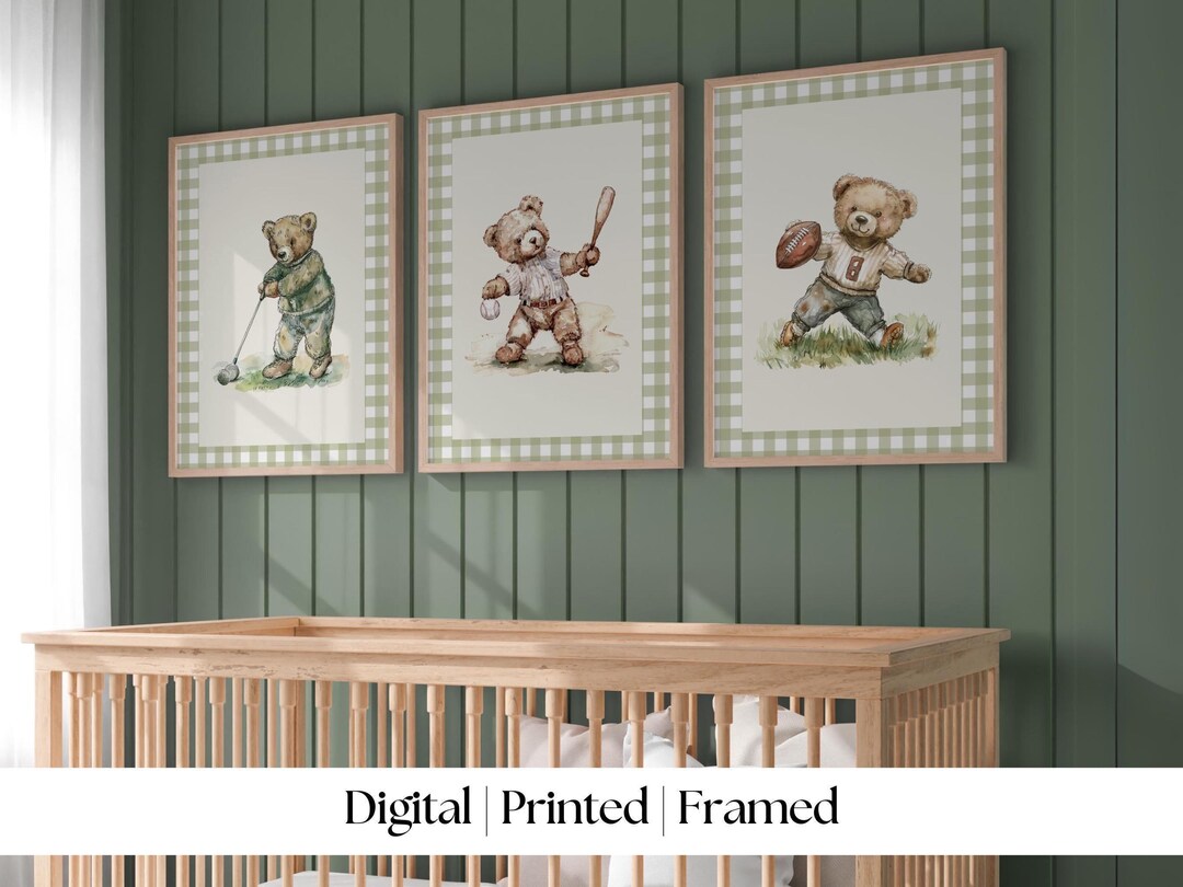 Baby Boy Nursery Design: Beary Cute cover photo collage