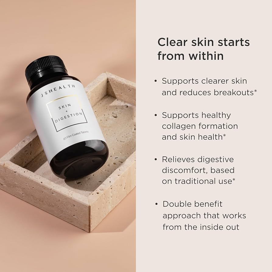 Glow From Within: Skin-Loving Supplements cover photo collage