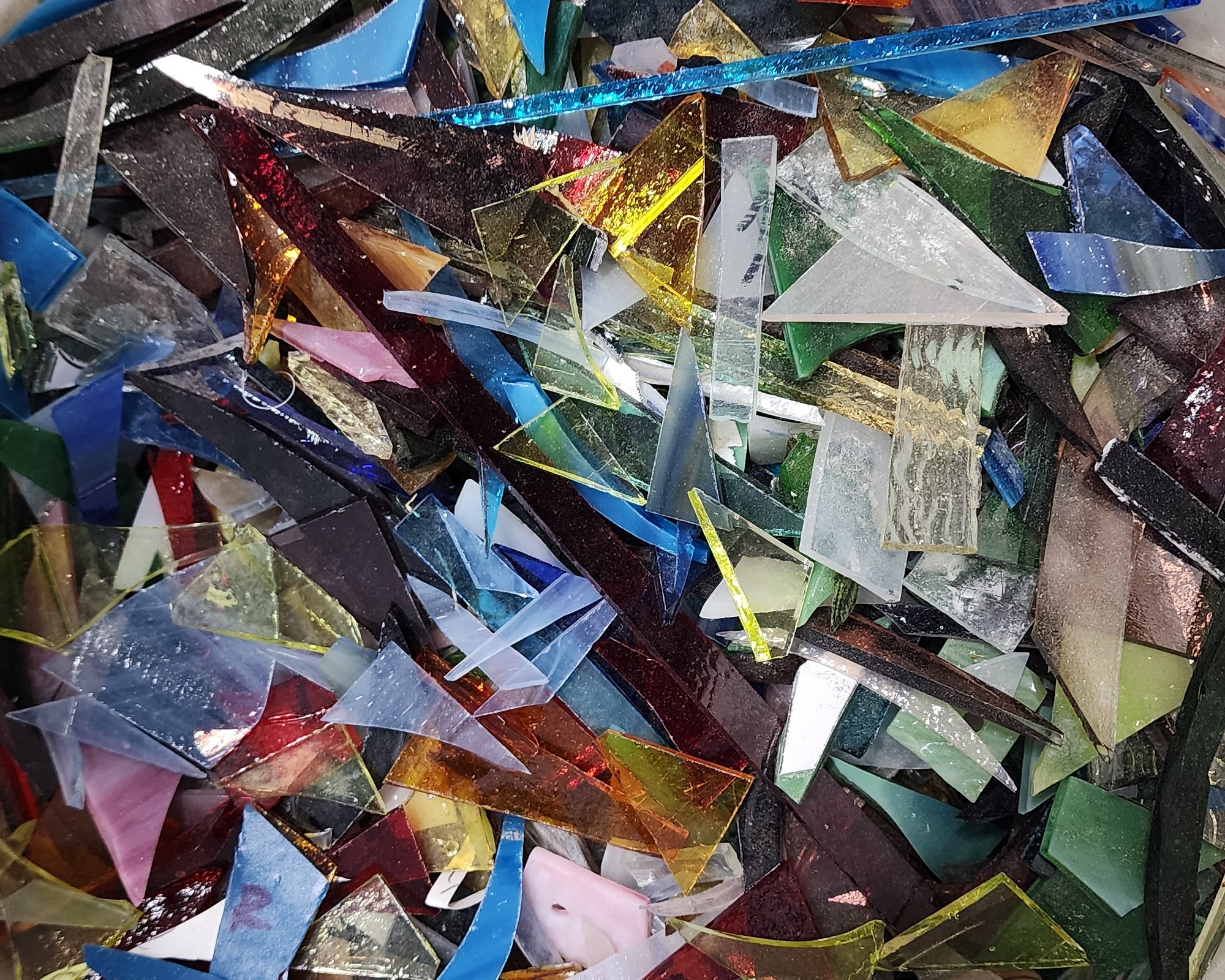 Mosaic from Scrap Glass - Projects, Supplies and Ideas to use scrap stained glass pieces to make mosaic arts and crafts cover photo collage