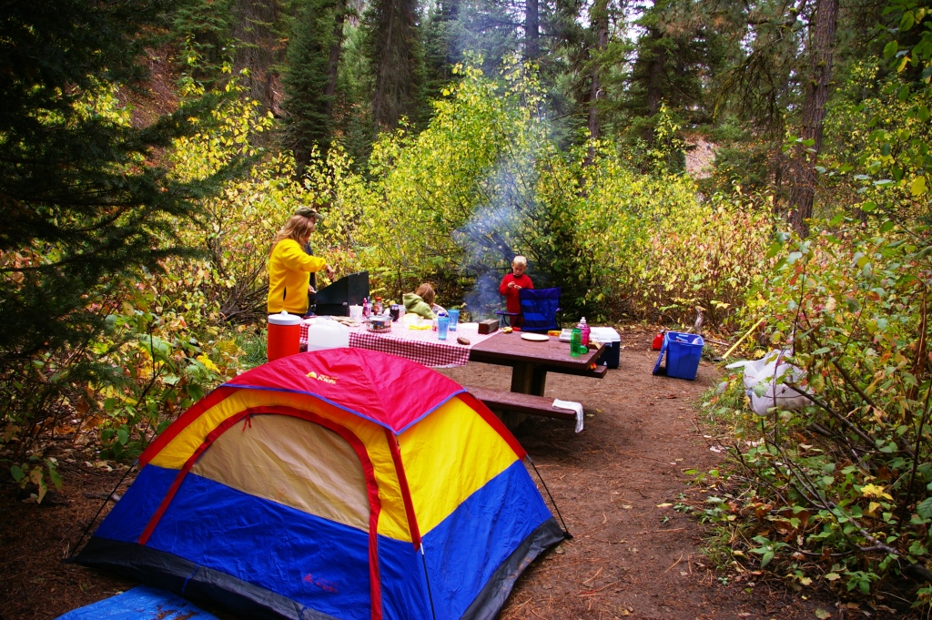 Camping in the Rocky Mountains cover photo collage