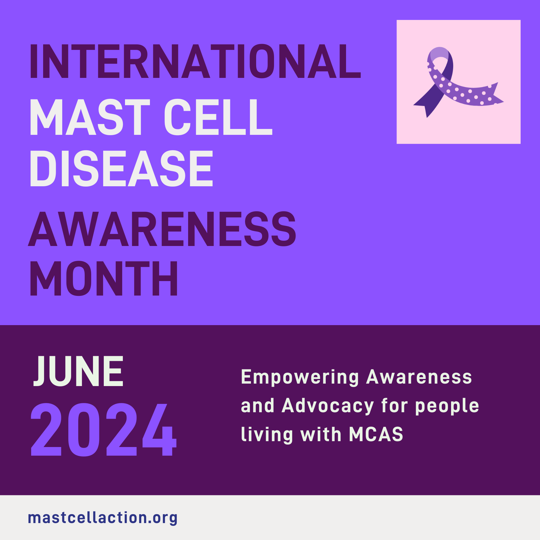 June is MCAS | Mast Cell Activation Syndrome Awareness  Month cover photo collage