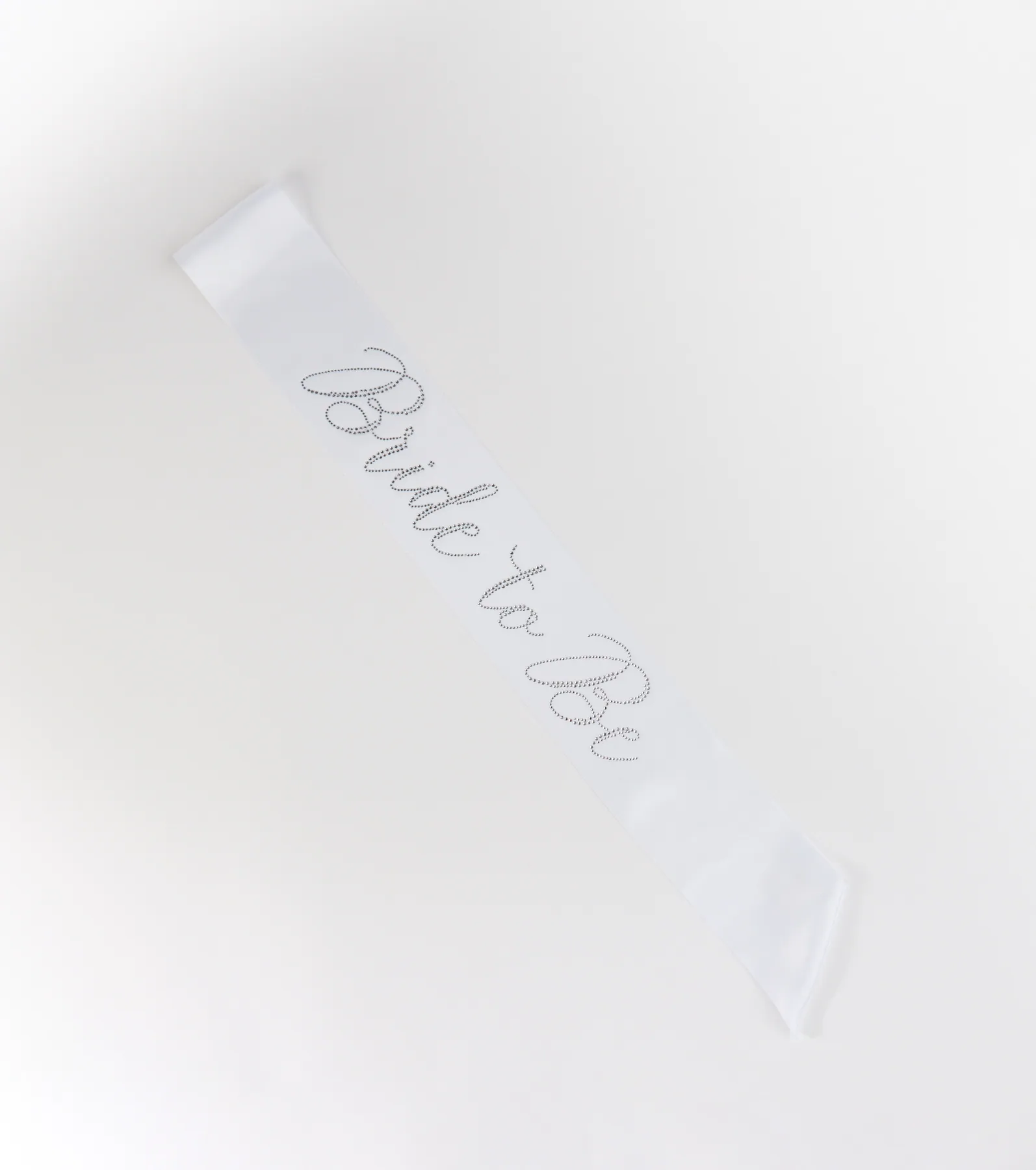 Rhinestone Bride To Be Satin Sash