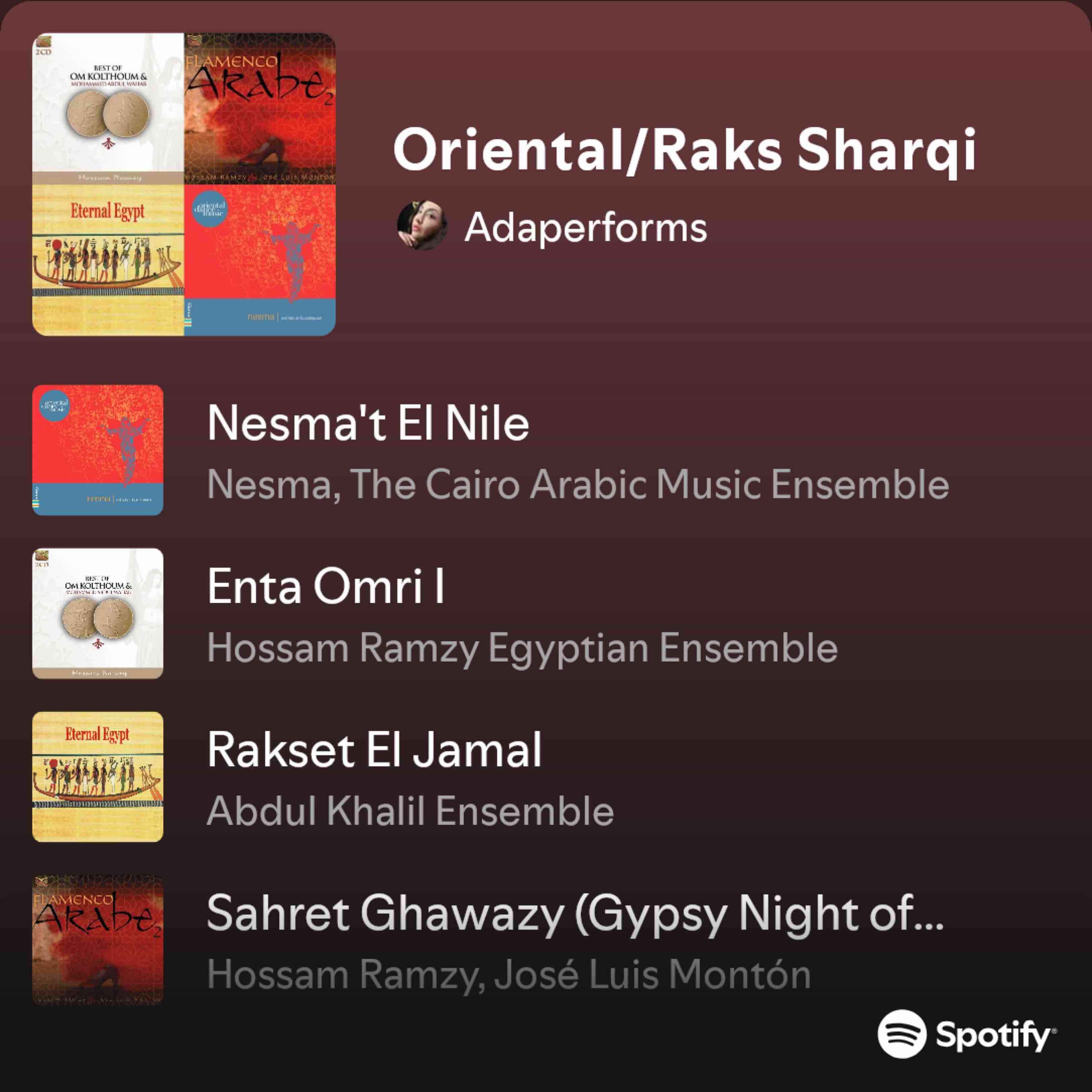 Showstoppers! Not Your Tired Belly Dance Music cover photo collage