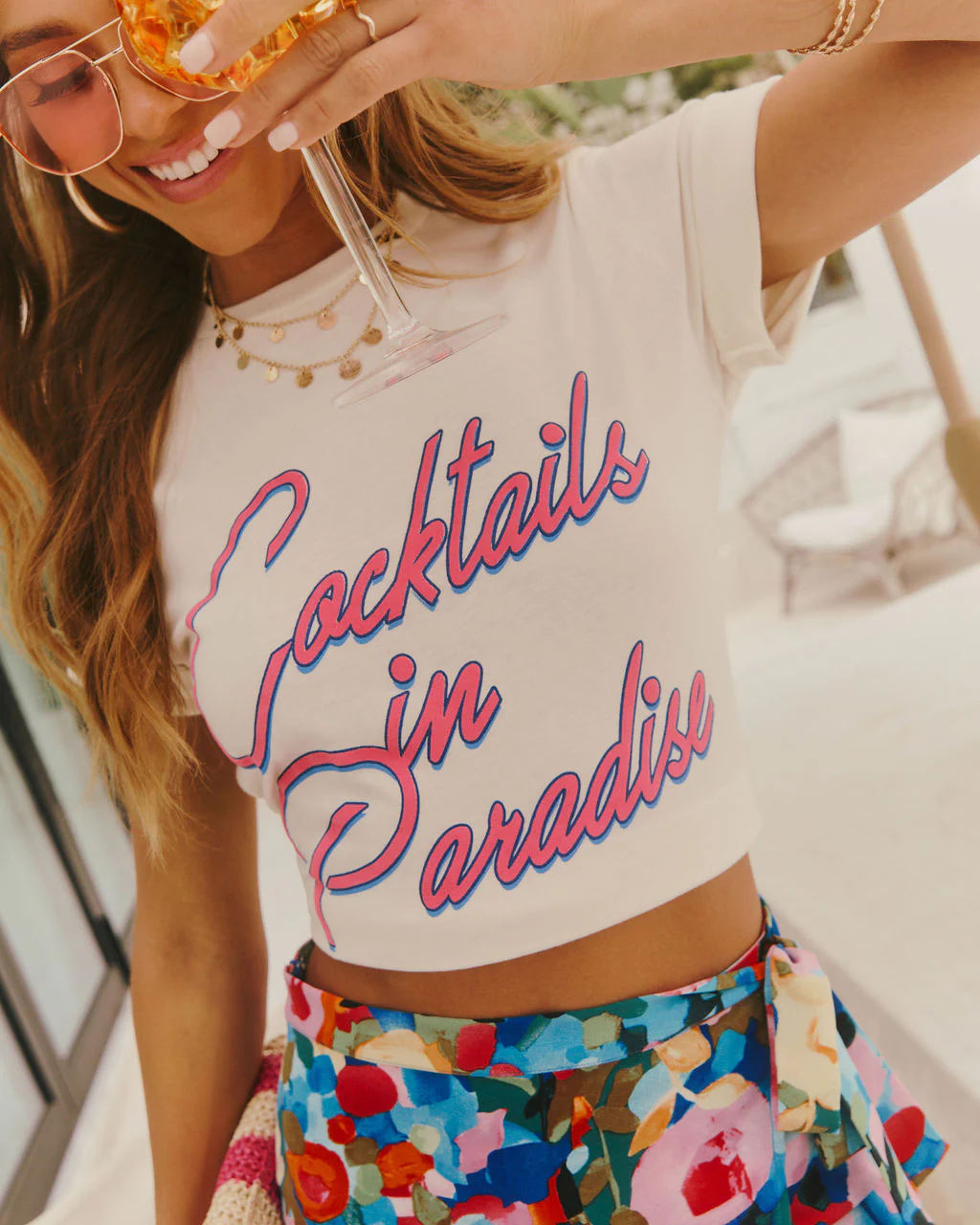 Cocktails In Paradise Short Sleeve