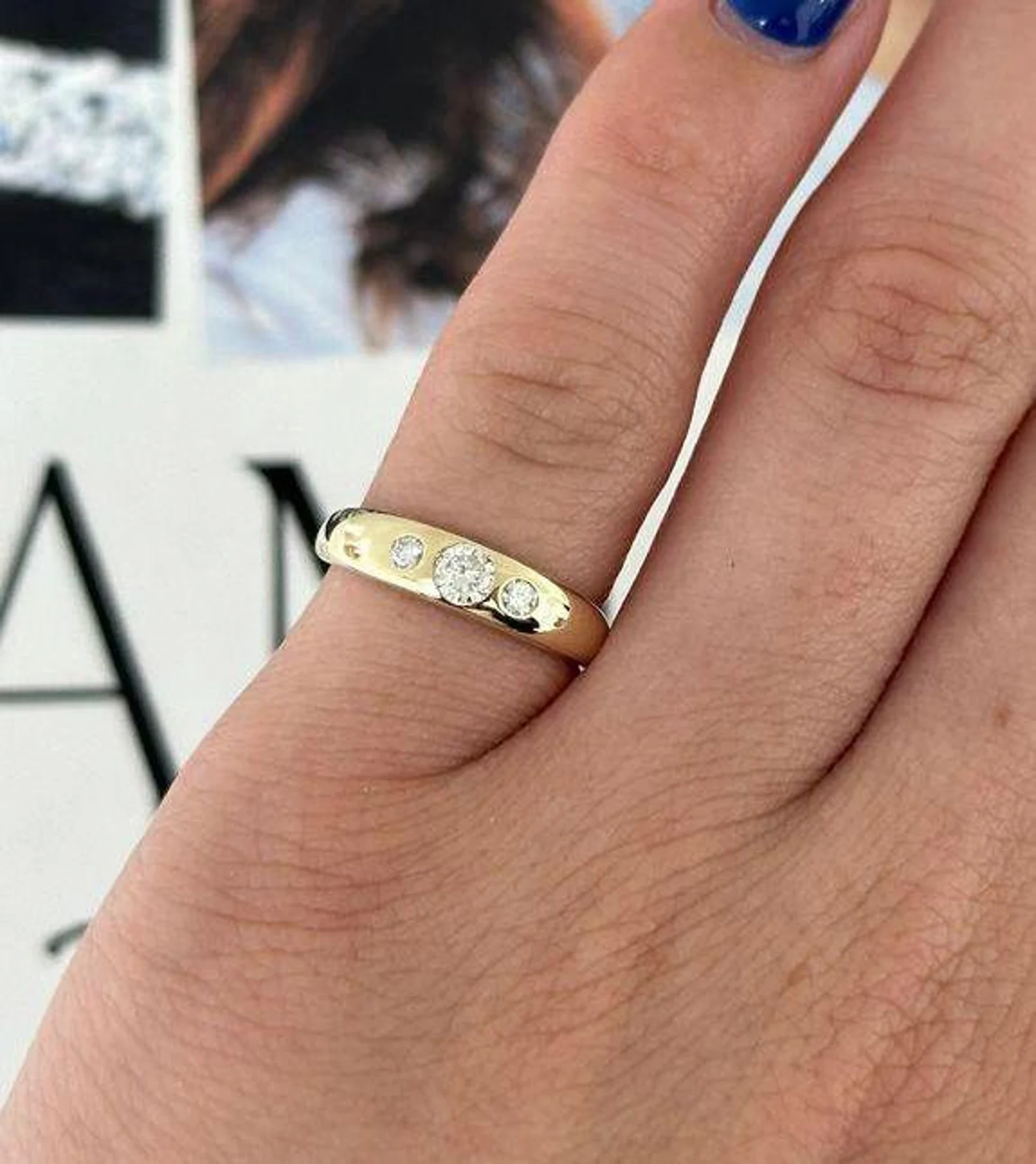 Diamond Bezel Ring