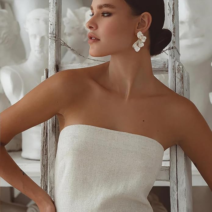 FAUTHENTICUTE Chunky Gold Statement Earrings