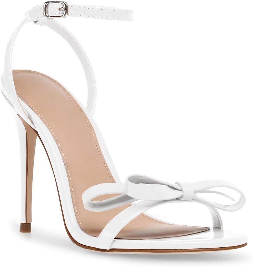 PiePieBuy Womens Bowknot Heeled Sandals