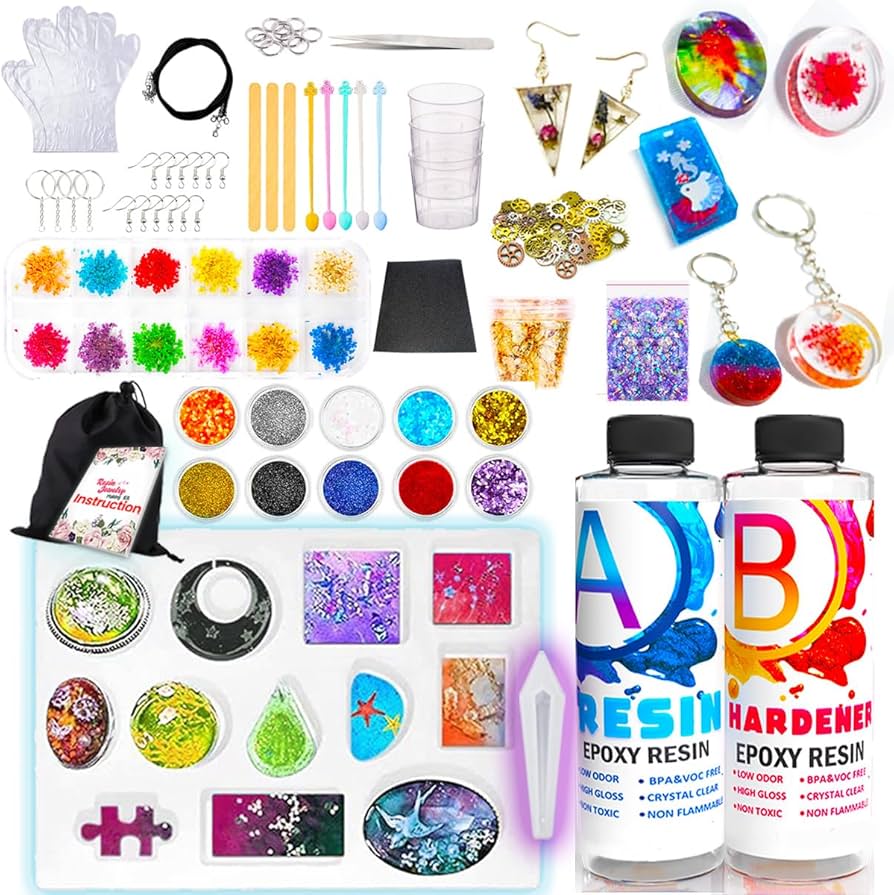 Resin Jewelry Making for Beginners cover photo collage