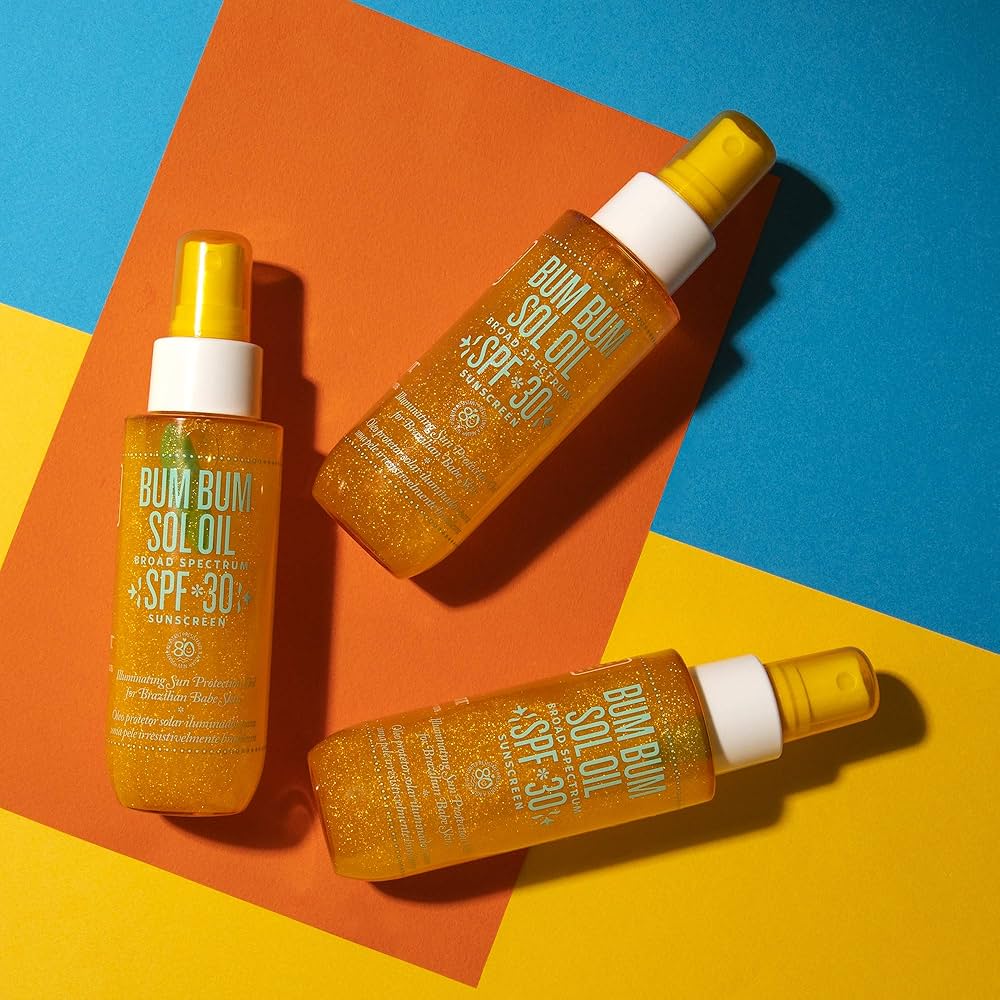 tanning + spf essentials👙🥥✨🤍 cover photo collage