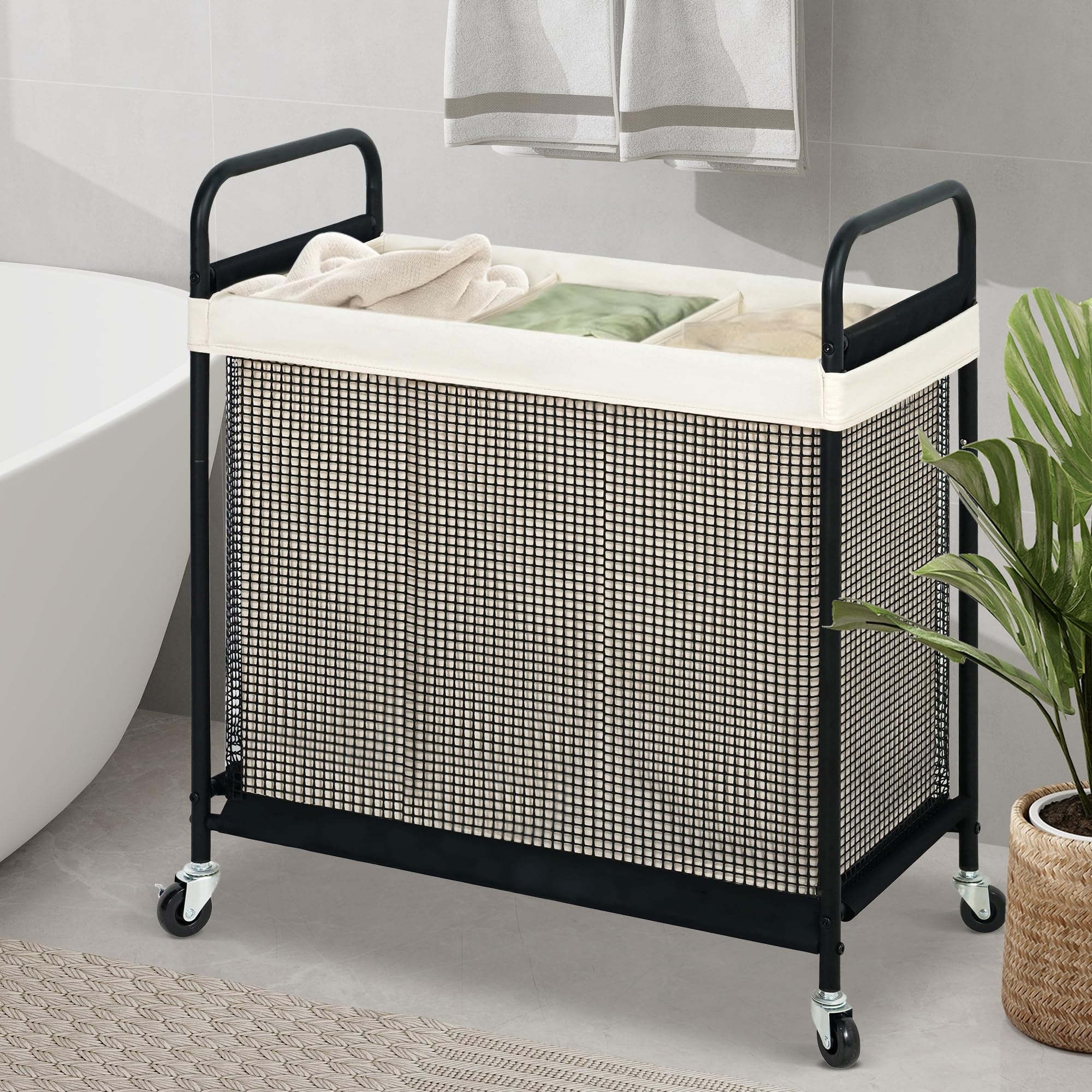 3-Section Rolling Cart