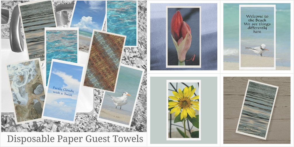 Artful Paper Guest Towels with a Natural Touch cover photo collage