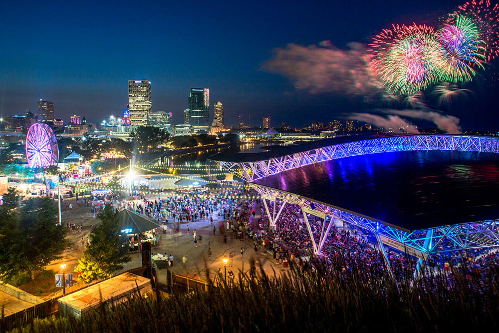 Summer in the Festival City of Milwaukee cover photo collage