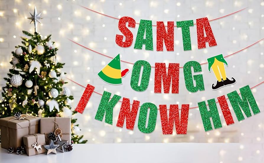 Santa?! I KNOW HIM! cover photo collage