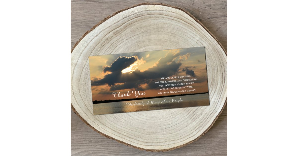 Heartfelt Sympathy Thank You Cards cover photo collage