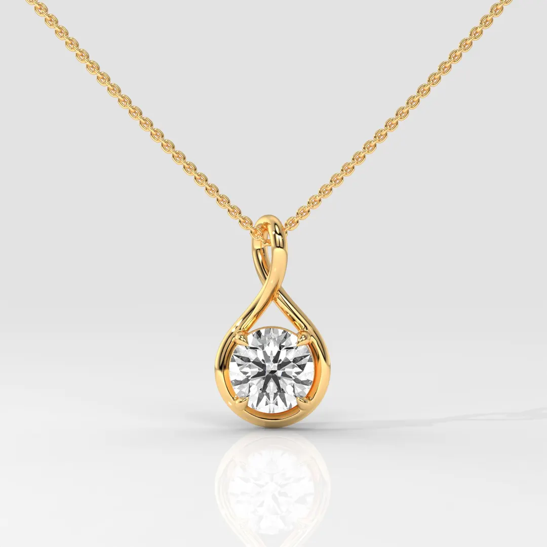 Teardrop Diamond Necklace