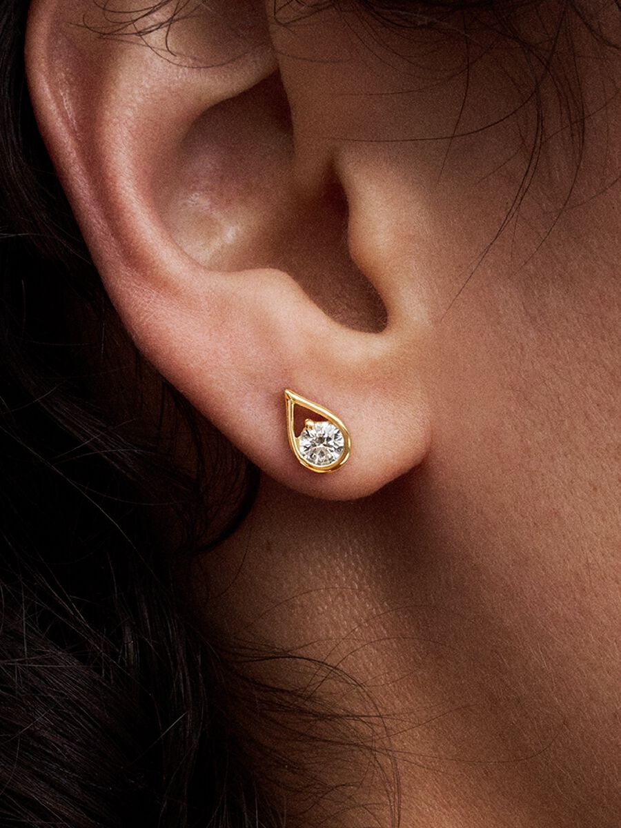 Teardrop Diamond Earrings
