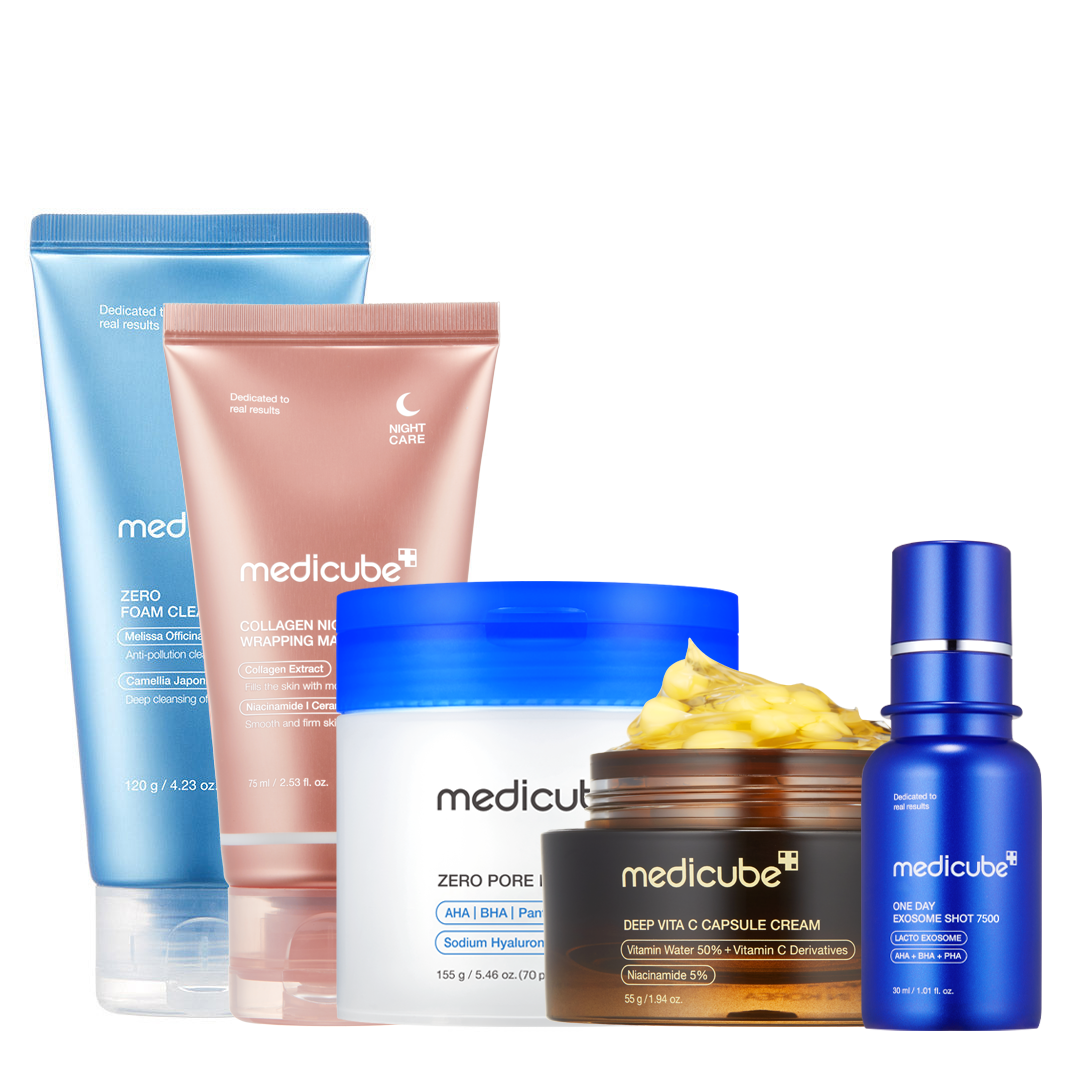 must-haves for glass skin (products & regimen) cover photo collage