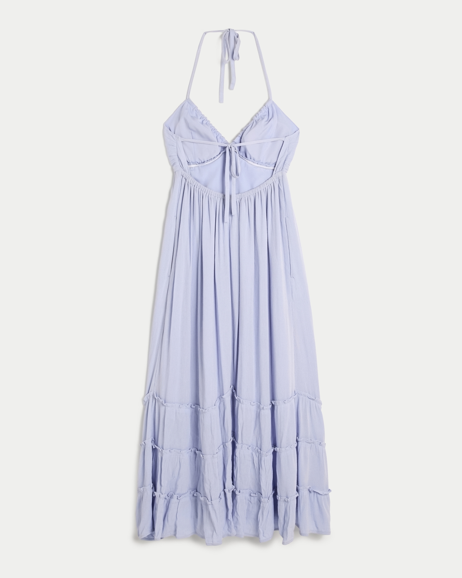 open back halter maxi dress hollister Hollister Bump Friendly Fits